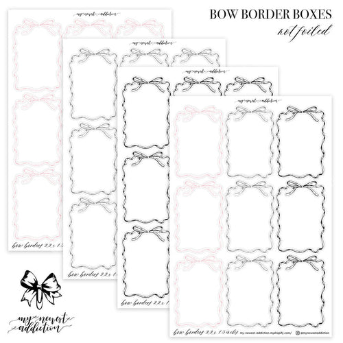 Bow Border Boxes | Not Foiled