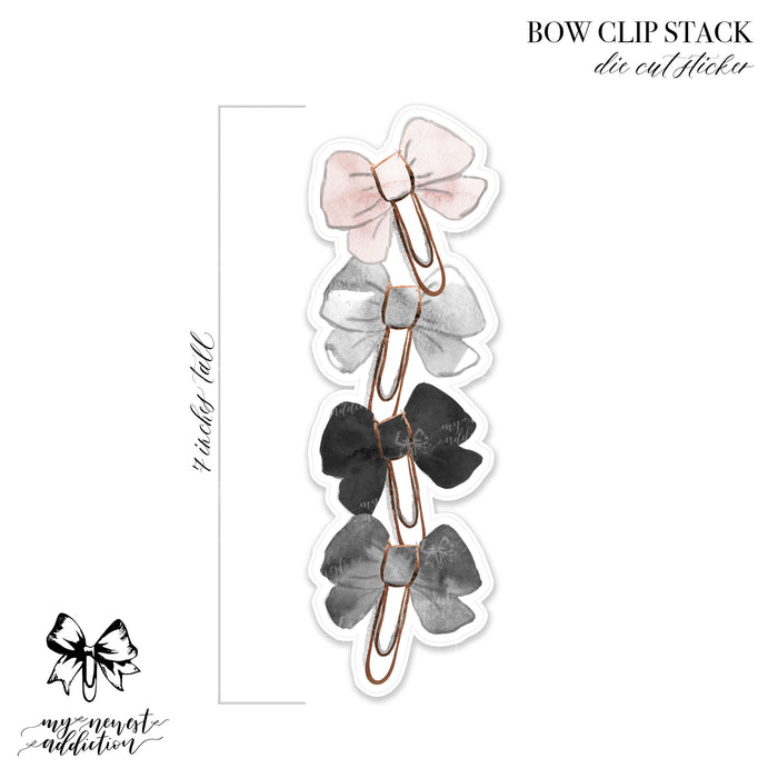 Bow Clip Stack Bookmark | Neutral