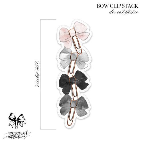 Bow Clip Stack Bookmark | Neutral