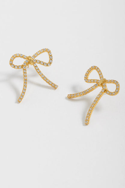 Bow Tennis Chain Earrings