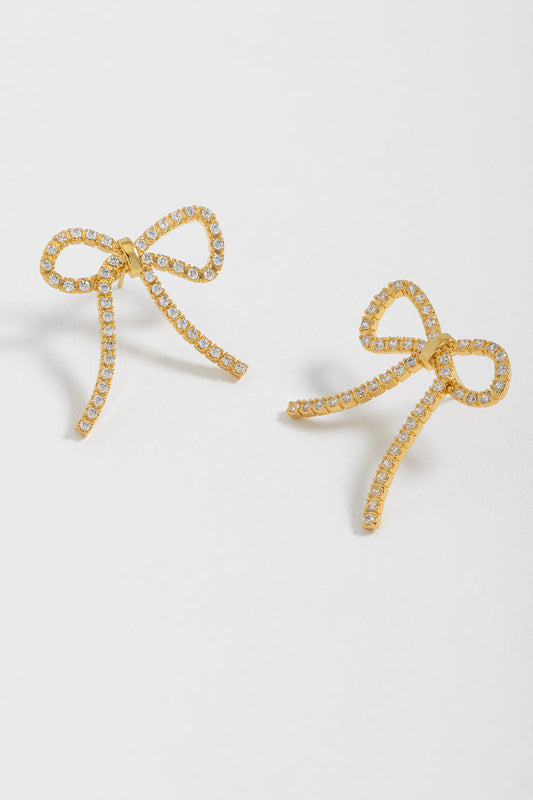 Bow Tennis Chain Earrings