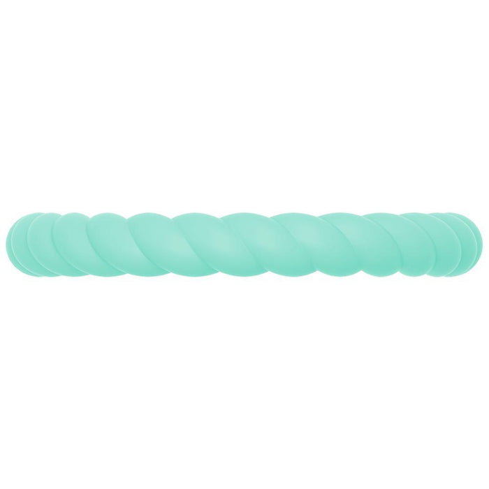 Braided Stackable Silicone Ring - Turquoise