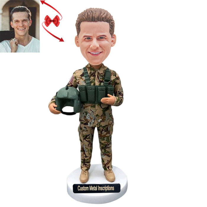 Brave Soldier Custom Bobblehead