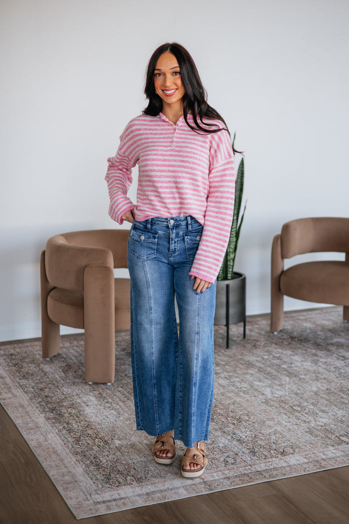 Brayden Striped Sweater - Taffy