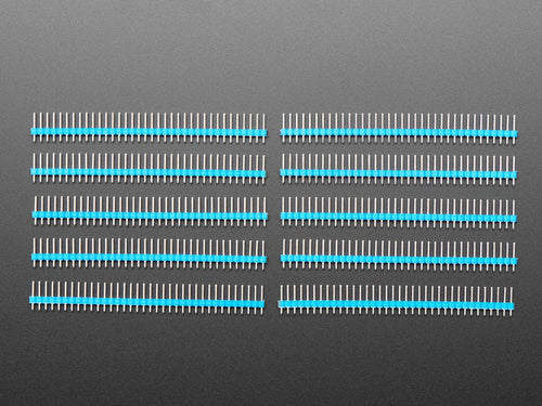 Break-away 0.1" 36-pin strip male header - Blue - 10 pack by The Pi Hut - The Pi Hut