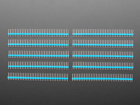 Break-away 0.1" 36-pin strip male header - Blue - 10 pack by The Pi Hut - The Pi Hut