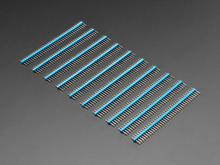 Break-away 0.1" 36-pin strip male header - Blue - 10 pack by The Pi Hut - The Pi Hut