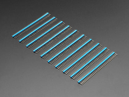 Break-away 0.1" 36-pin strip male header - Blue - 10 pack by The Pi Hut - The Pi Hut