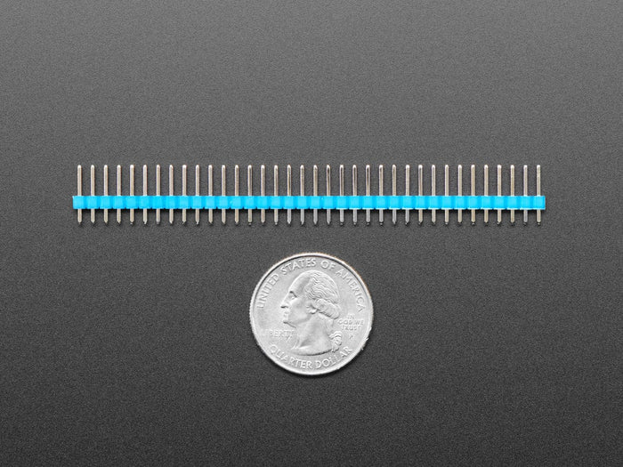 Break-away 0.1" 36-pin strip male header - Blue - 10 pack by The Pi Hut - The Pi Hut