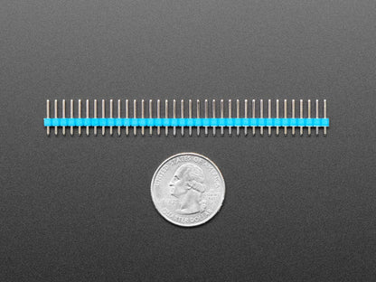 Break-away 0.1" 36-pin strip male header - Blue - 10 pack by The Pi Hut - The Pi Hut
