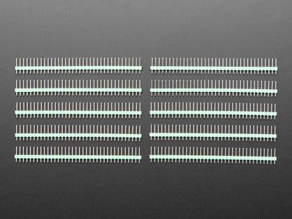 Break-away 0.1" 36-pin strip male header - Green - 10 pack by The Pi Hut - The Pi Hut