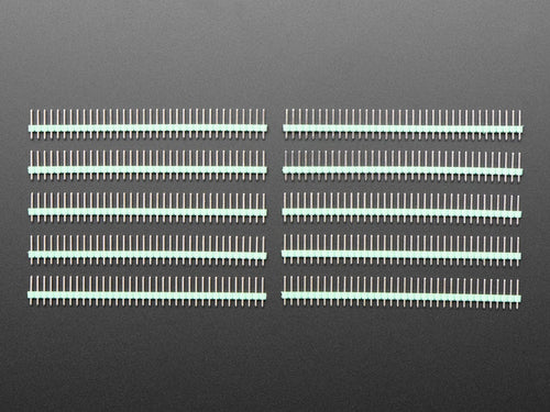 Break-away 0.1" 36-pin strip male header - Green - 10 pack by The Pi Hut - The Pi Hut
