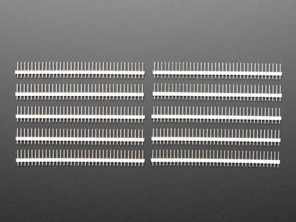 Break-away 0.1" 36-pin strip male header - White - 10 pack by The Pi Hut - The Pi Hut