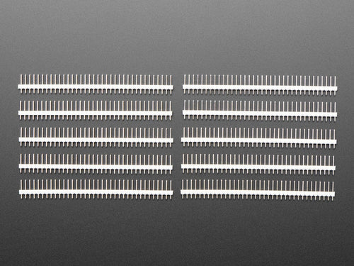 Break-away 0.1" 36-pin strip male header - White - 10 pack by The Pi Hut - The Pi Hut