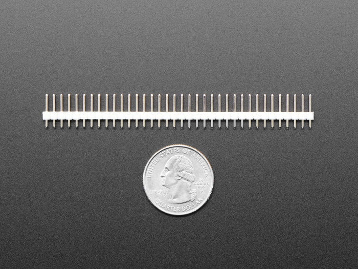 Break-away 0.1" 36-pin strip male header - White - 10 pack by The Pi Hut - The Pi Hut