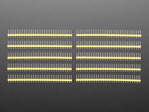 Break-away 0.1" 36-pin strip male header - Yellow - 10 pack by The Pi Hut - The Pi Hut