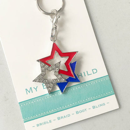 * Bridle Charm: Stars R, W & B 🇺🇸