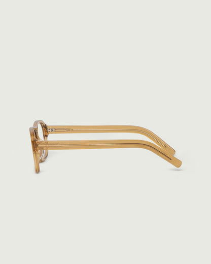 Amber::Briggs  Eyeglasses square yellow acetate side