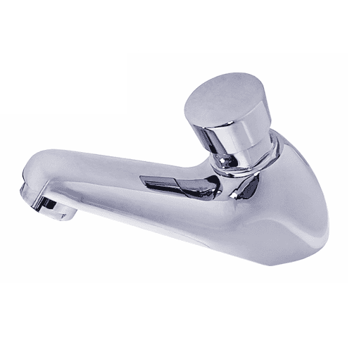BSL Basin Tap Chrome, Single Hole, Self Closing, Durable - Perfect for Commercial Use - HJFA002 MEGA