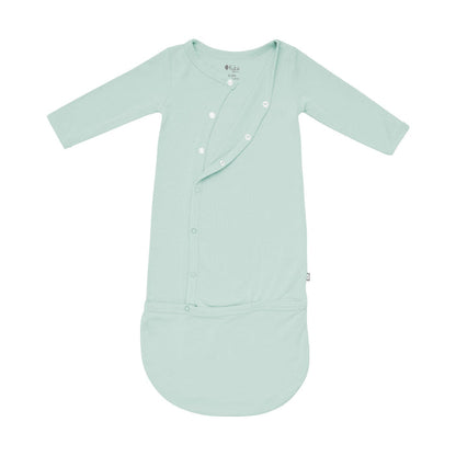Partially unsnapped  Kyte Baby Snap Bundler in Sage