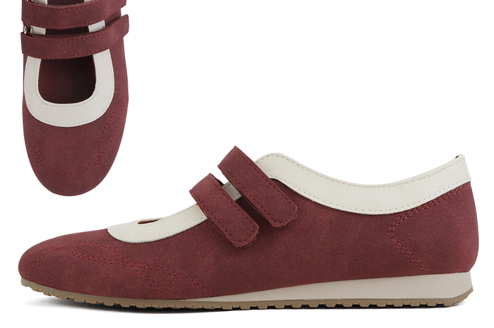 Burgundy Mary Jane Sneaker