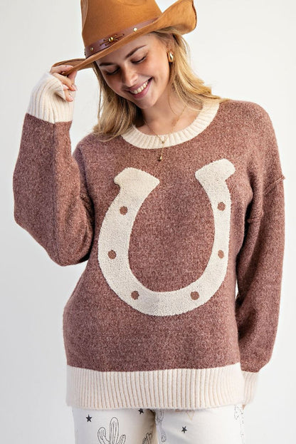 But Daddy I Love Him Horseshoe Sweater