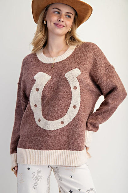 But Daddy I Love Him Horseshoe Sweater