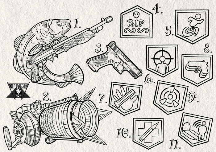 Call of Duty inspired designs by Emily