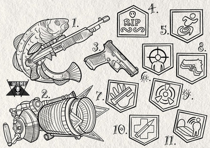 Call of Duty inspired designs by Emily