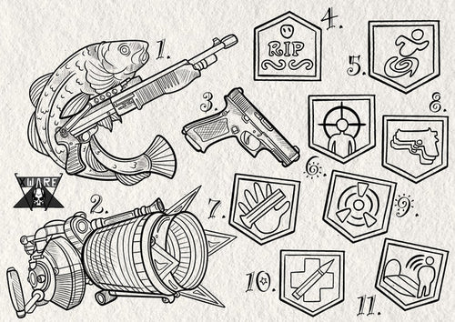 Call of Duty inspired designs by Emily
