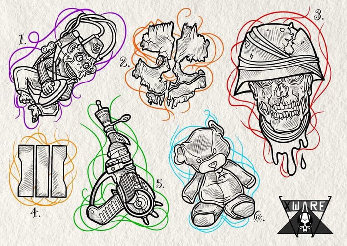 Call of Duty inspired designs by Emily