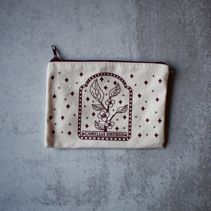 Camellia Sinensis (Tea Plant) Zipper Pouch
