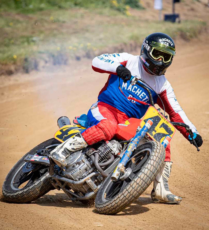 CAMISETA FLAT TRACK RETRO