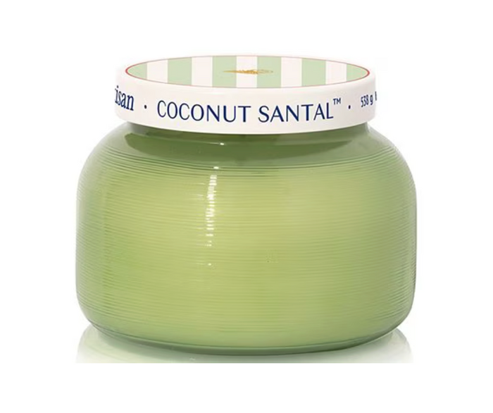 Capri Blue Coconut Santal Artisan Caffe Capri Petite Candle, 8 Ounces