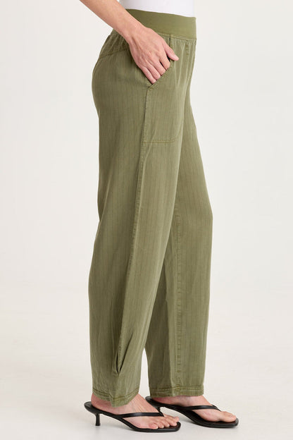XCVI Carell Pinstripe Pleated Leg Pant
