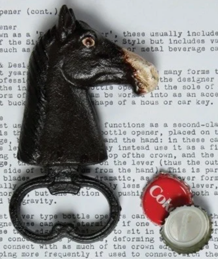 Cast Iron Horse Head Bottle Opener