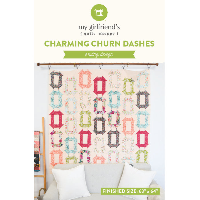 Charming Churn Dash Quilt (Downloadable Pattern)