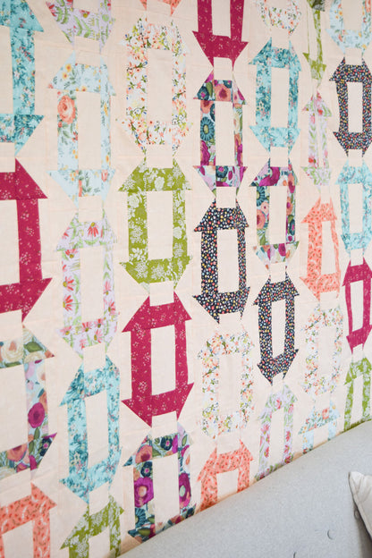 Charming Churn Dash Quilt (Downloadable Sewing Pattern)