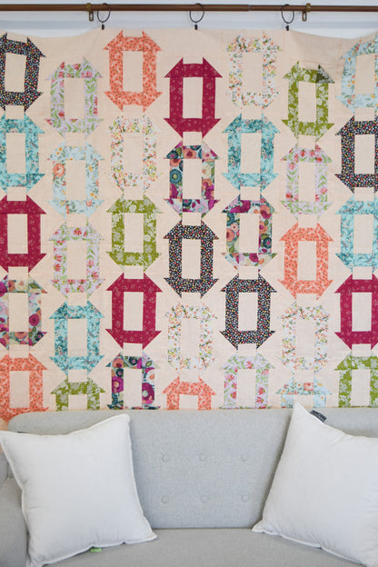 Charming Churn Dash Quilt (Downloadable Sewing Pattern)