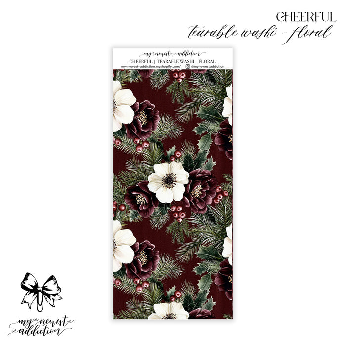 Tearable Washi - Florals / Premium Matte