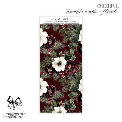 Tearable Washi - Florals / Premium Matte