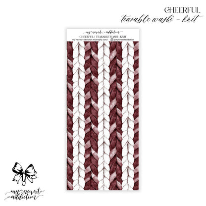 Tearable Washi - Knit / Premium Matte
