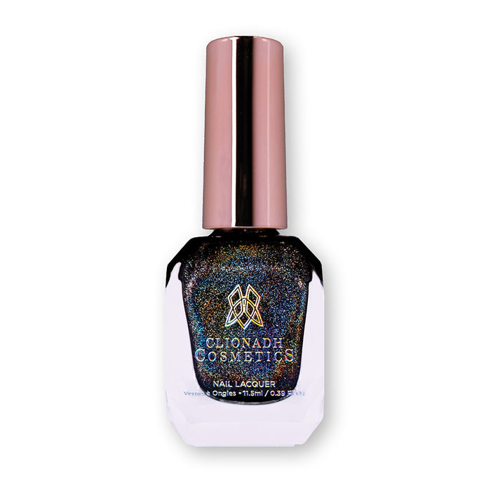 Bottle of nail polish containing Chocholo Chips Nail Lacquer on a white background.