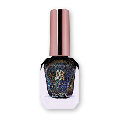 Bottle of nail polish containing Chocholo Chips Nail Lacquer on a white background.