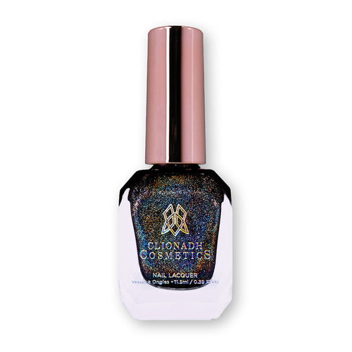 Bottle of nail polish containing Chocholo Chips Nail Lacquer on a white background.