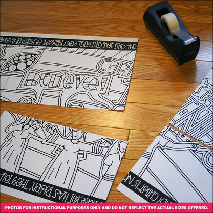 Christ is Risen Coloring Page & Poster