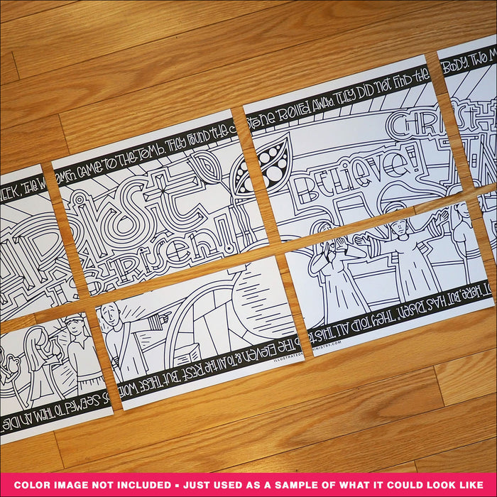 Christ is Risen Coloring Page & Poster