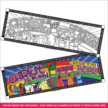 Christ is Risen Coloring Page & Poster
