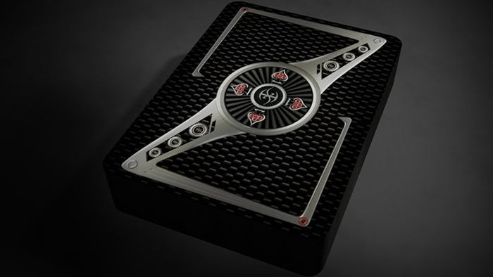 Chrome Kings Carbon Playing Cards (Foiled Edition) Playing Cards by De'vo