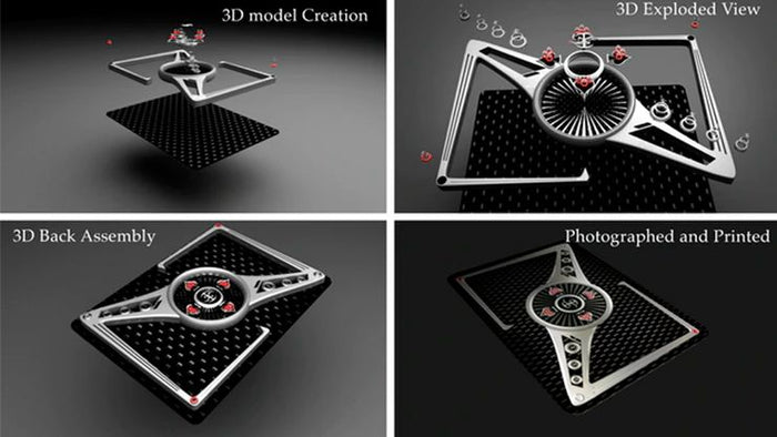 Chrome Kings Carbon Playing Cards (Foiled Edition) Playing Cards by De'vo
